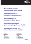 Manuale di istruzioni per Sistemi di guida lineare Nadella